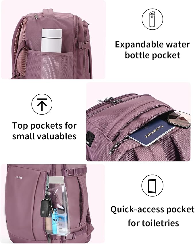 ECOHUB 17'' Travel Backpack, Personal Item Backpack - Image 6