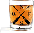Nogrit Lake House Decor Whiskey Glasses 10 Oz, Beach Wine Old Fashioned Rocks by Nogrit