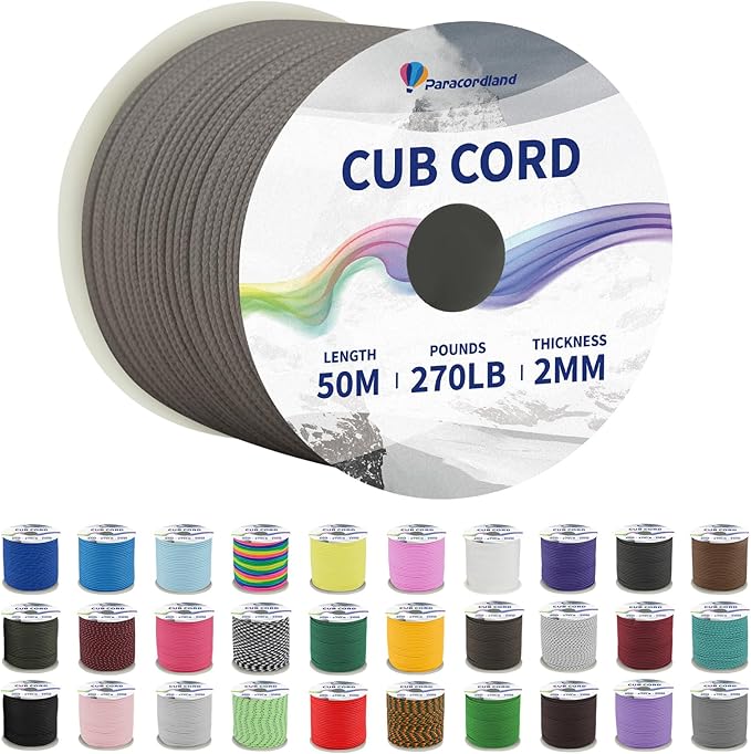 Paracordland-270LB Parachute Cord -164FT-2mm Micro Paracord-Utility Cord Thin by Unknown