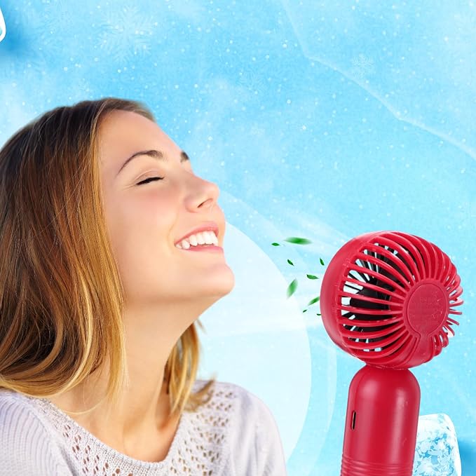 Rossesay 6 Pcs Mini Portable Fan Bulk Cute Handheld Lightweight Small Little - Image 5