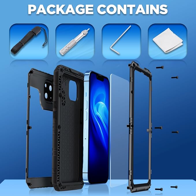 Mitywah Waterproof Case for iPhone 13, Heavy Duty Military Grade Drop - Image 7