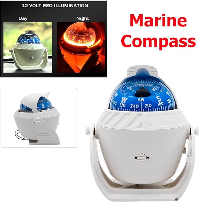 Sea Marine Compass with Mount Compasses Ball Waterproof - Image 8