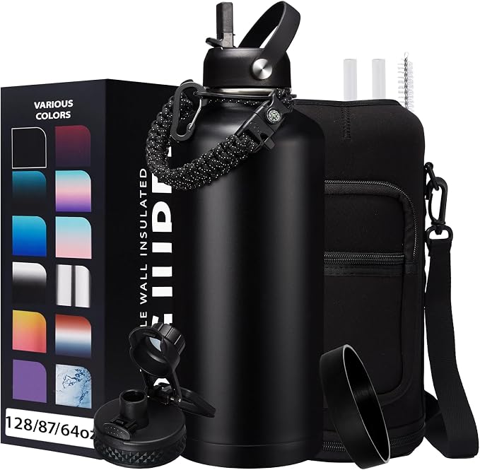 87oz 128oz Insulated Water Bottles by DIGJUPER
