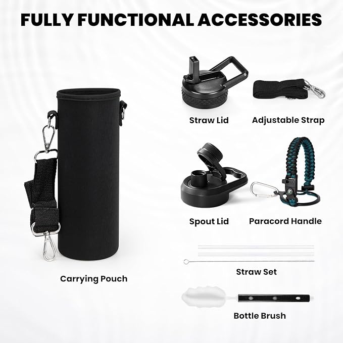 RAYMYLO Insulated Water Bottle 24oz, Triple Wall Vacuum Stainless Steel - Image 6