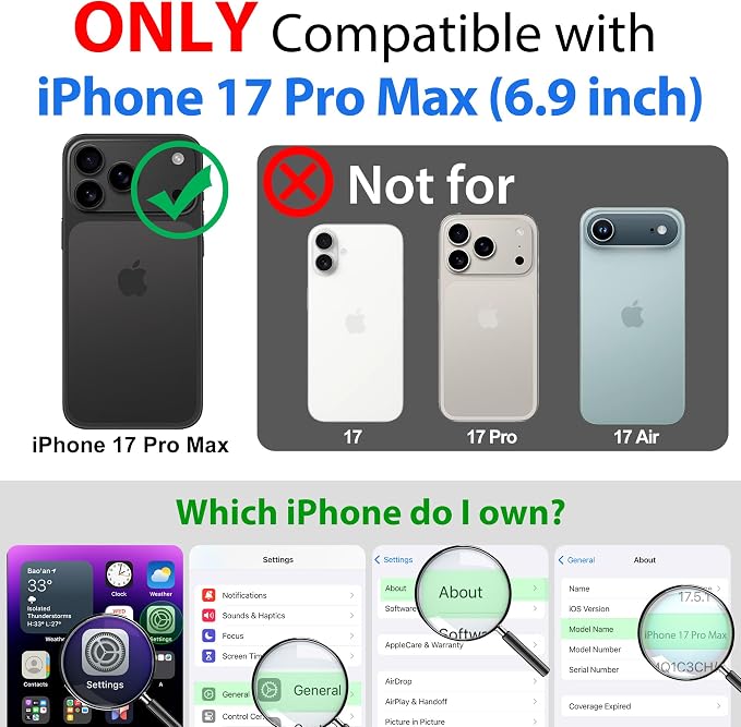 SPORTLINK for iPhone 17 Pro Max Case, IP68 Waterproof Military Protective Full - Image 2