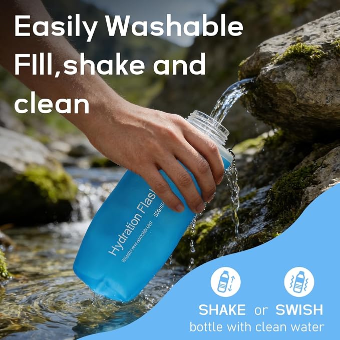 1L Soft Flask Water Bottle, Collapsible Water Bottle - Image 4