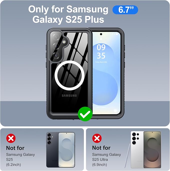 ANTSHARE IP68 Waterproof Case for Samsung Galaxy S25 Plus - Image 2