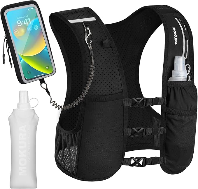 MOKURA Running Vest for Women Men, Lightweight Hydration Vest by MOKURA