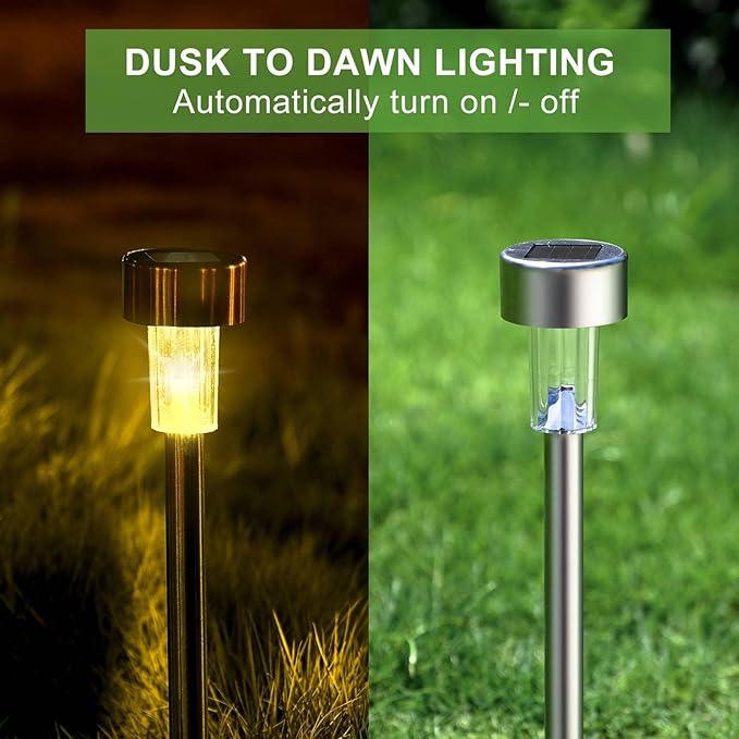 Dream Master Solar Lights Outdoor Waterproof, Stainless Steel LED Landscape - Image 6