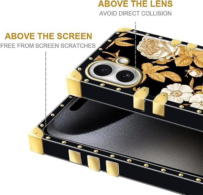 for iPhone 17 Case Luxury Golden Decoration - Image 7