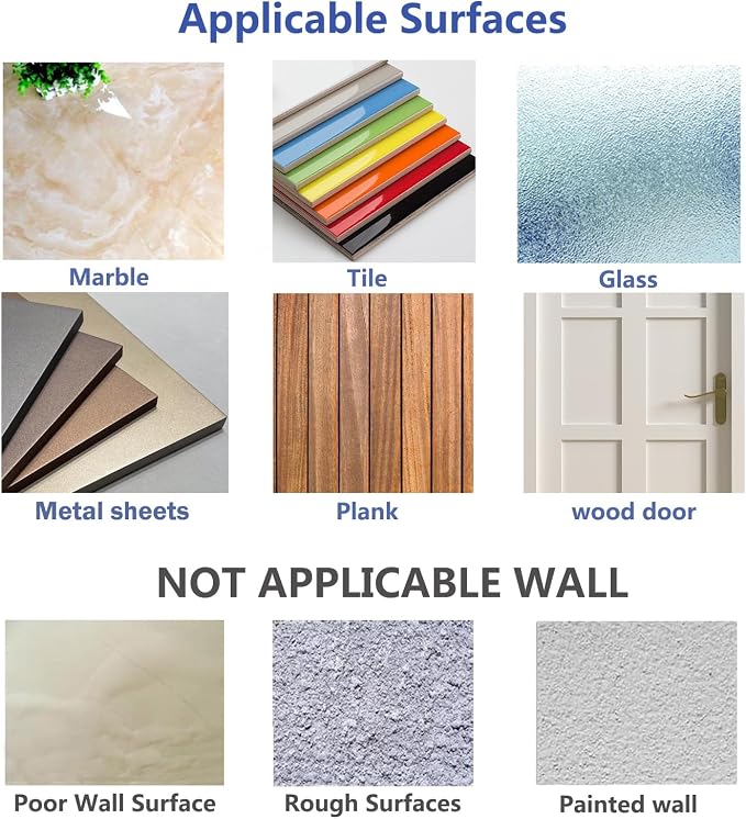 JINSHUNFA Adhesive Wall Hooks 13LB Heavy Duty No Drill Transparent Waterproof - Image 7