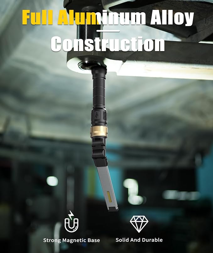 HOTLIGH Rechaegeable Work Light, 5000mAh Magnetic Flashlight - Image 4