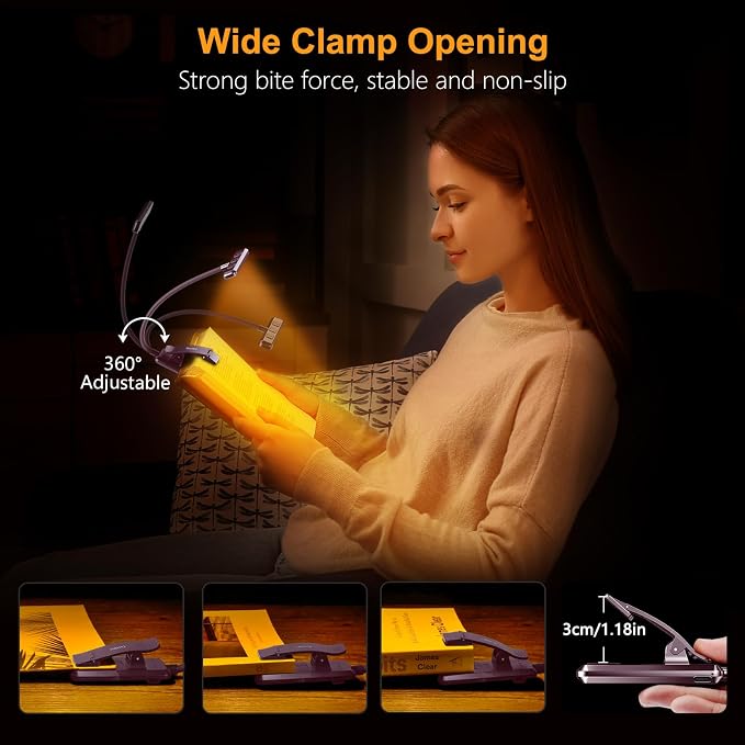 Gritin 19 LED Rechargeable Book Light - Image 7