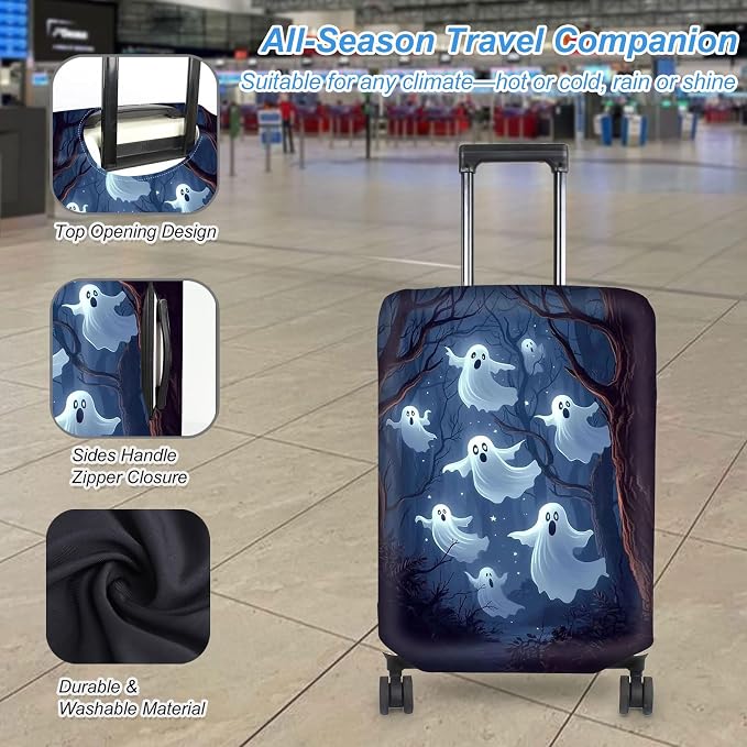 Luggage Cover Protector for 22-24 Inch Suitcases, TSA Approved Elastic Travel - Image 3