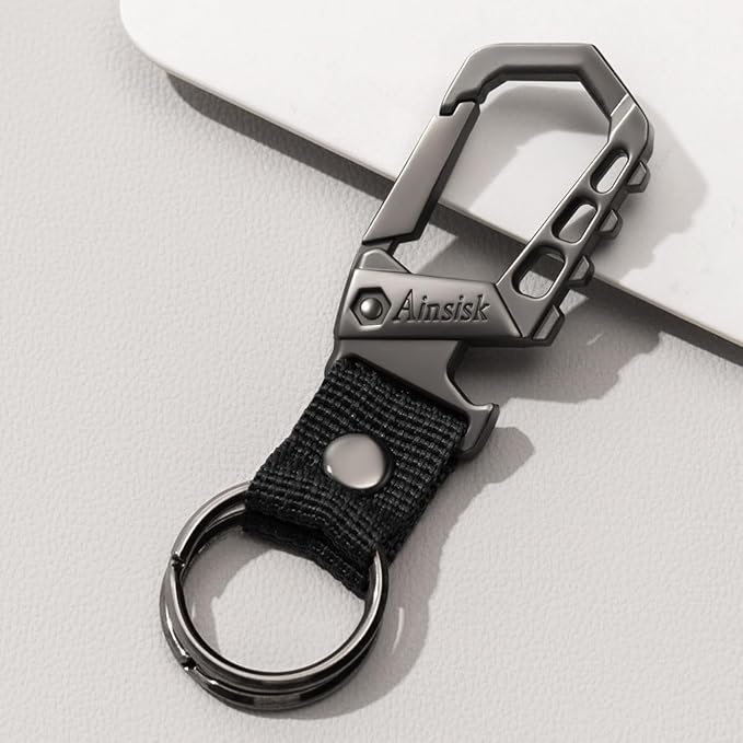 Heavy duty key chain, bottle opener function car keychains, versatile metal - Image 6