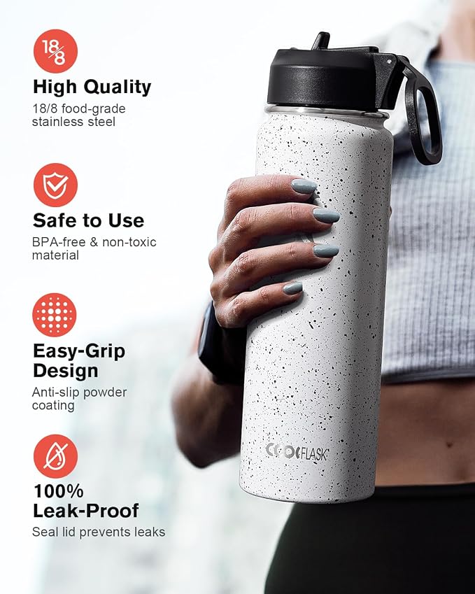 Coolflask Water Bottle 24 oz Insulated - Image 3