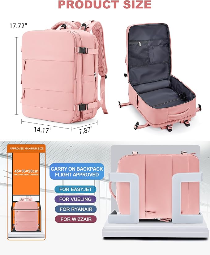 coowoz Large Travel Backpack Carry On - Image 5