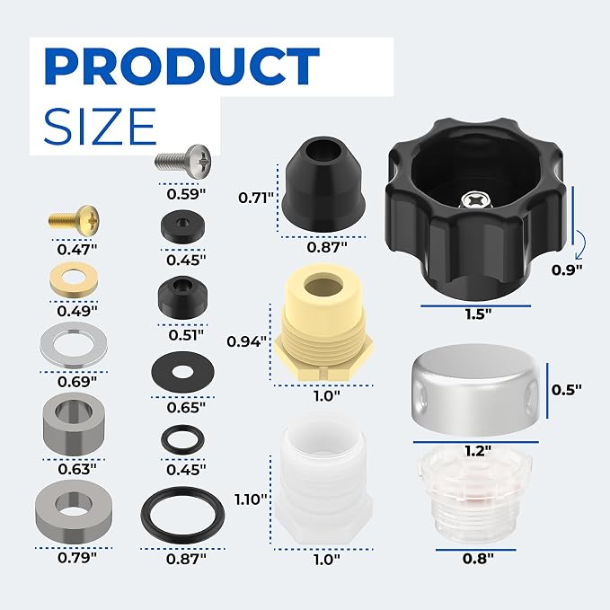 Wall Hydrant Complete Service Kit, Outdoor Faucet Repair Kit 500 400 Series - Image 5