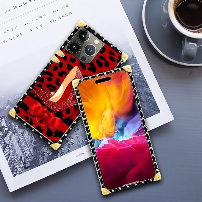 Compatible with iPhone 15 Pro Max Case, Elegant High Heels Luxury Golden - Image 6