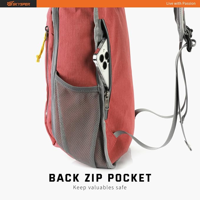 SKYSPER Small Daypack 10L Hiking Backpack Packable Lightweight Travel Day Pack - Image 7