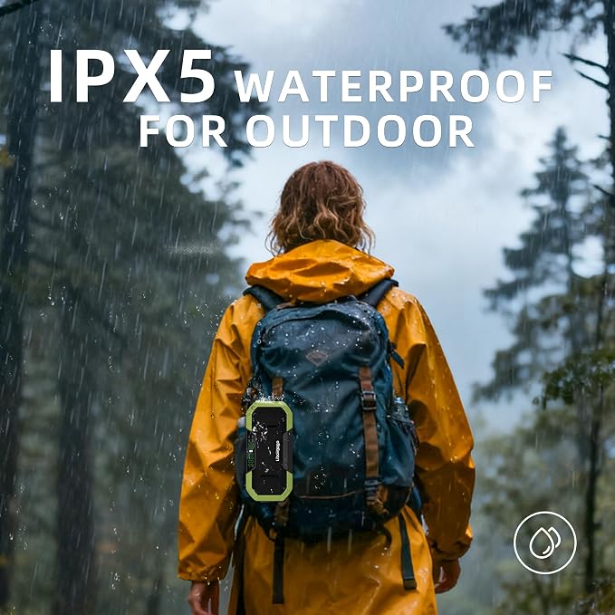 Emergency Radio Waterproof Bluetooth Speaker, Portable AM FM Radio - Image 6