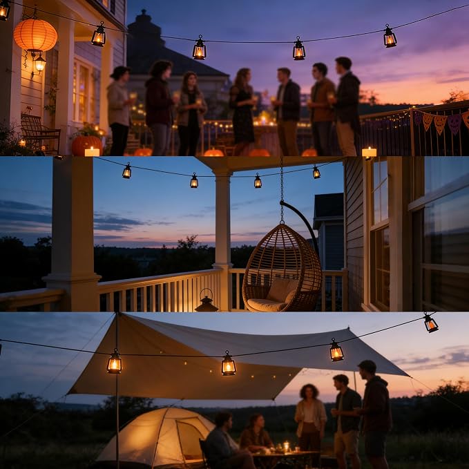 Solar Outdoor String Lights 19FT Waterproof Patio Lights - Image 7