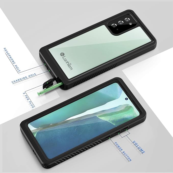 Lanhiem Galaxy Note 20 Case, Built-in Screen Protector - Image 6