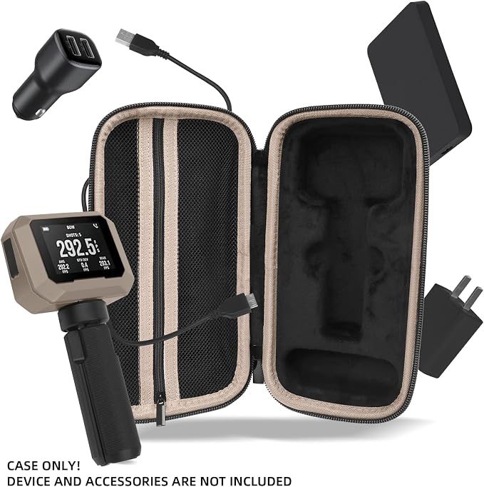 Carrying Case for Garmin Xero C1 Pro Chronograph, Inlaid Organizer - Image 2
