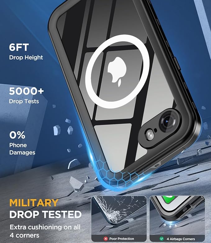 for iPhone 16e Case Waterproof | Shockproof Dust Proof Phone Case Cover - Image 4