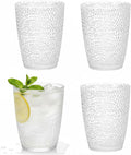 Clear Plastic Drinking Glasses, Reusable Acrylic Drinking Cups, Stackable by IEFFPIN