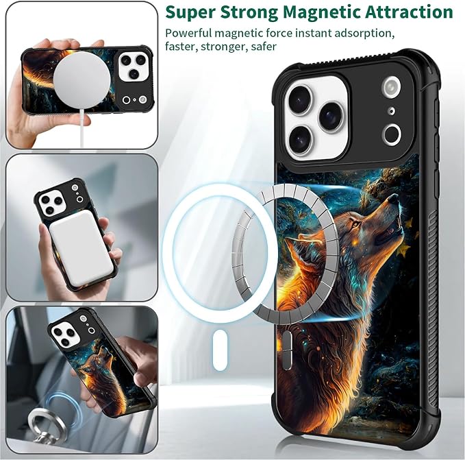 for iPhone 17 Pro Max Case, for MagSafe Graphic Design for Girl Boy Soft - Image 4