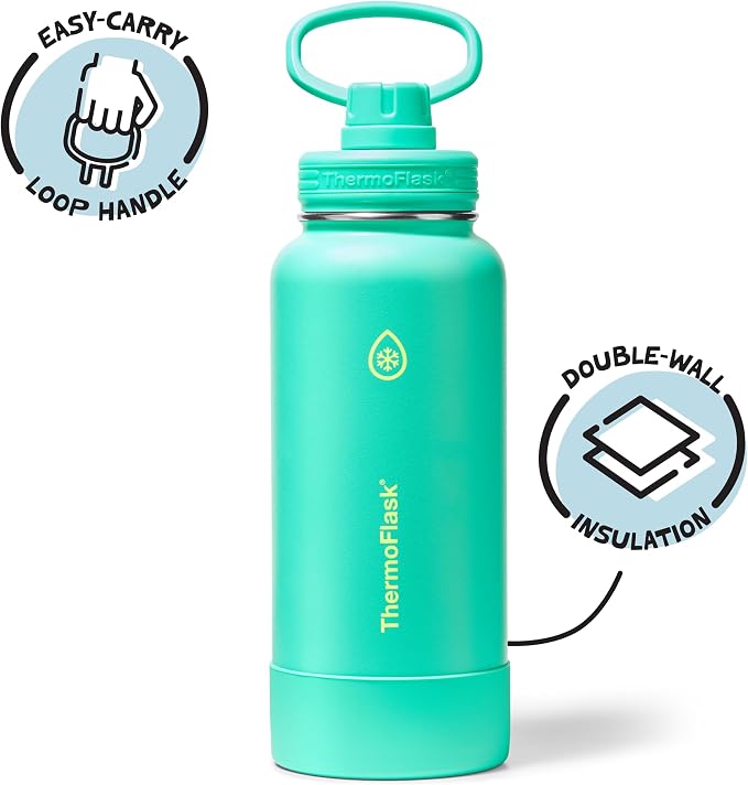 ThermoFlask 32 oz Double Wall Vacuum Insulated Stainless Steel Water Bottle - Image 2