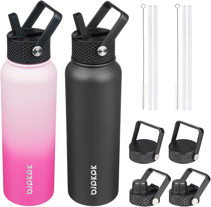 BJPKPK 2 Pack Insulated Water Bottles by BJPKPK