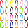 Carabiner Clip 24Pcs Metal Colored Keychain Clip D Spring Clips Cute Carabiner by KJMLDIY