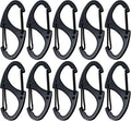 Small Carabiner Clips 1.6 inch Metal Double Sided Spring Gate Snap Hooks by Bytiyar