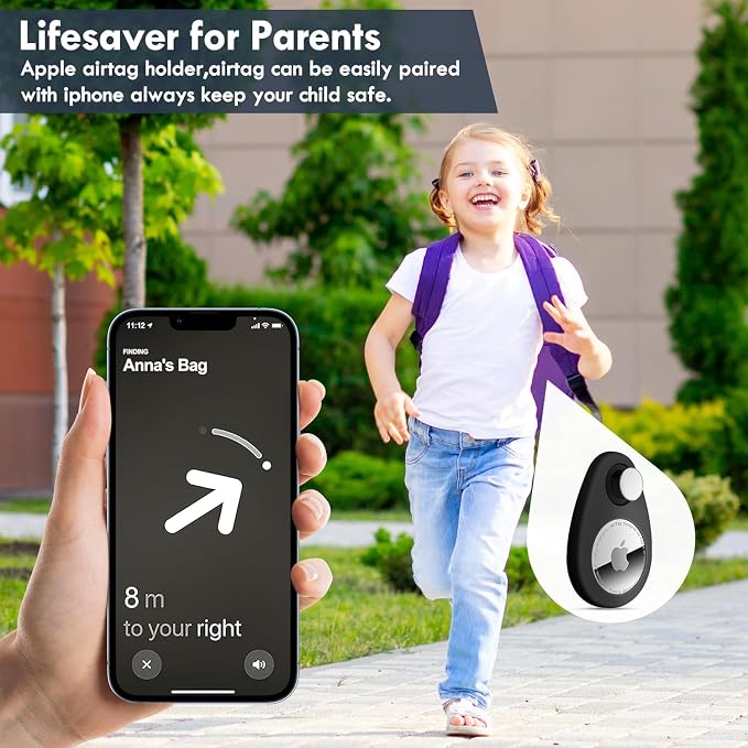 Airtag Holder for Kids Baby Toddler Child Hidden 2 Pack GPS Tracker Case - Image 2