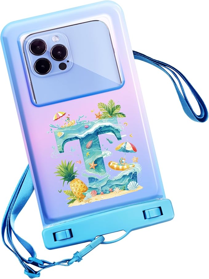 Personalized Initial Waterproof Phone Pouch Case by Unknown