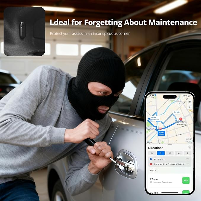 Long-Life Air Tracker Tags-1pc, Extended Battery Case Item Finder Compatible - Image 3