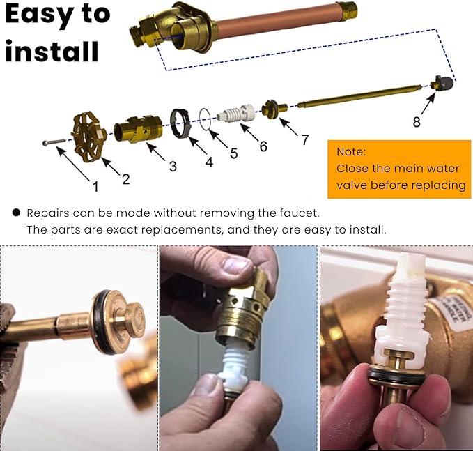 RK-25 Repair Kit for Woodford Model 20 25 27 Faucet Outdoor Wall Faucet Repair - Image 4