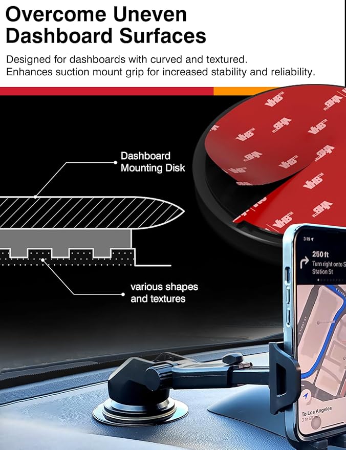 Dashboard Adhesive Mounting Disk Set - Image 2