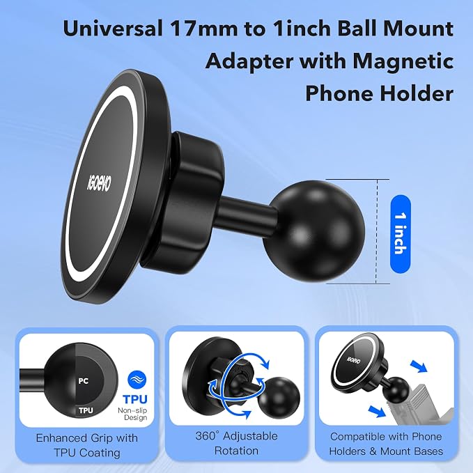 1-Inch B Size Ball Magnetic Phone Mount – Compatible - Image 2