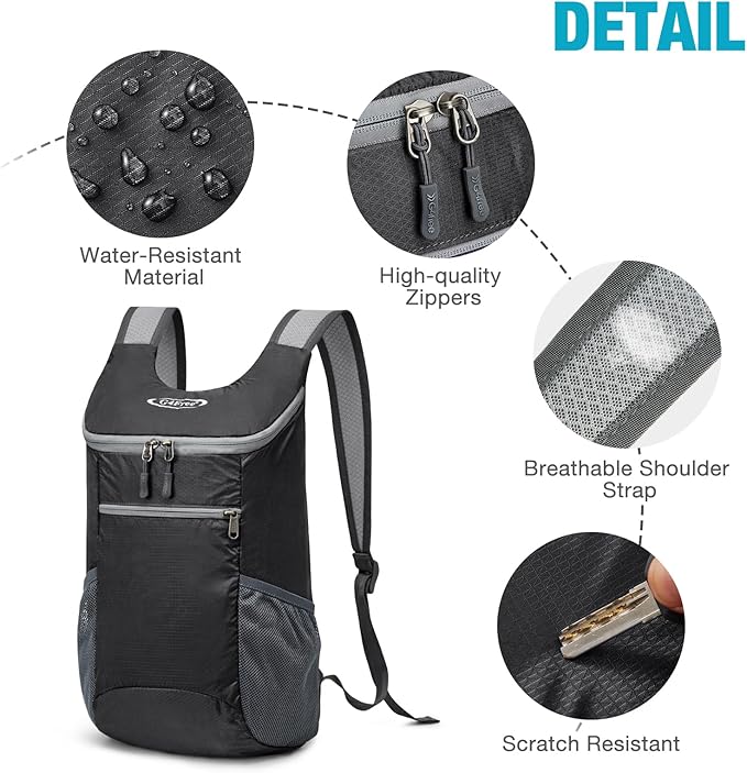 G4Free Lightweight Packable Hiking Backpack - Image 6
