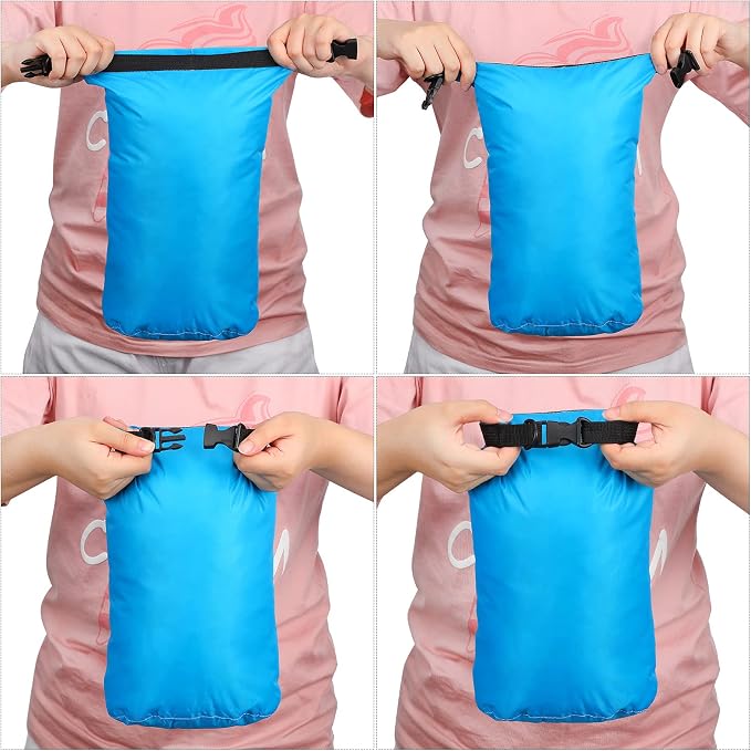Shappy 6 Pcs Waterproof Dry Bag Set Ultralight Stuff Sack 20/15/10/8/5/3L - Image 5