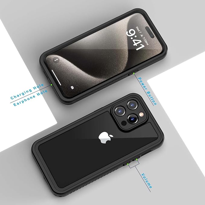 Lanhiem Magnetic for iPhone 15 Pro Max Case, Waterproof Shockproof Dustproof - Image 6