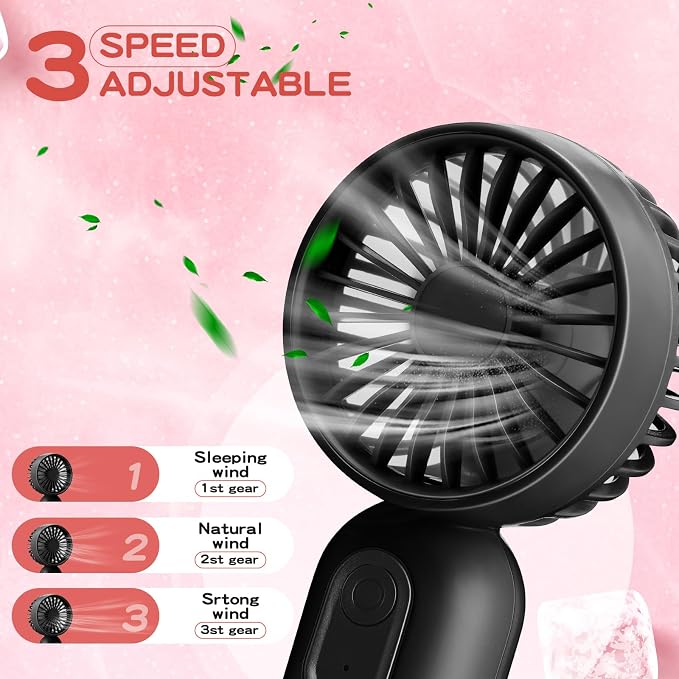 Rossesay 6 Pcs Mini Portable Fan Bulk Cute Handheld Lightweight Small Little - Image 4