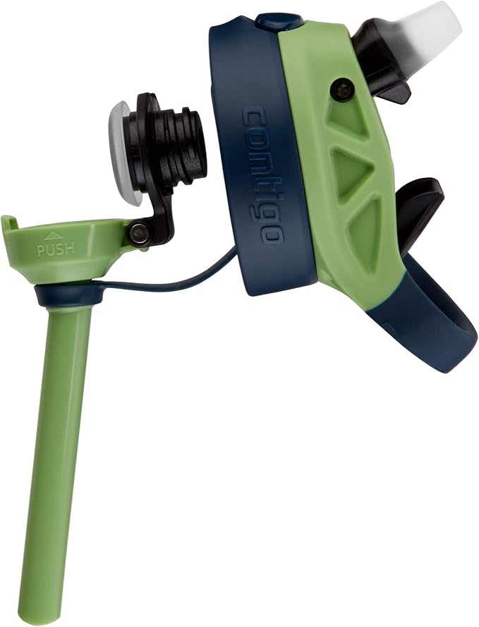 Contigo AUTOSPOUT Camping Hydration Thermal Bottle 1 Count Blueberry/Green Apple - Image 5