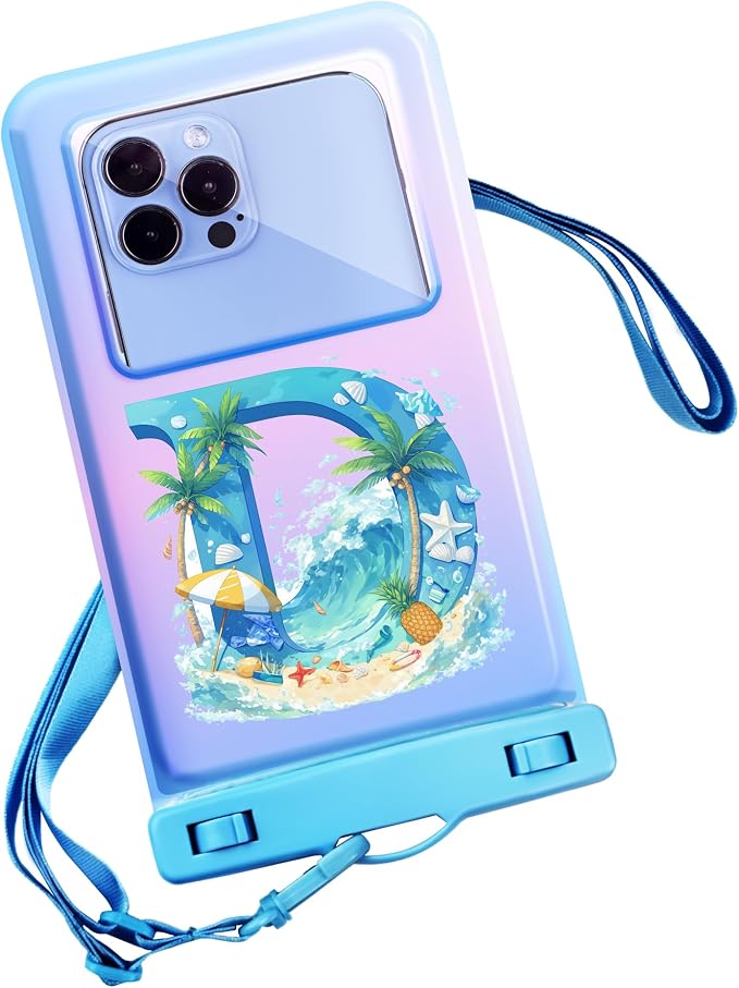 Personalized Initial Waterproof Phone Pouch Case by Unknown