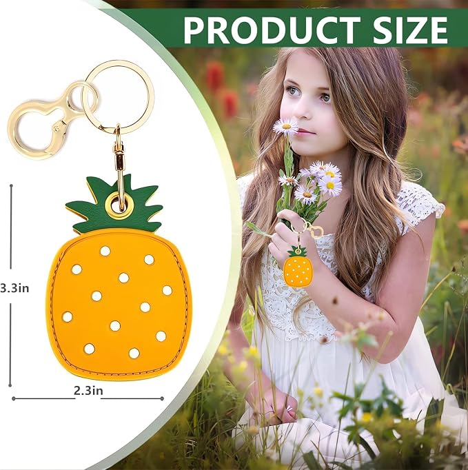 Leather Keychain Holder Case Compatible - Image 2