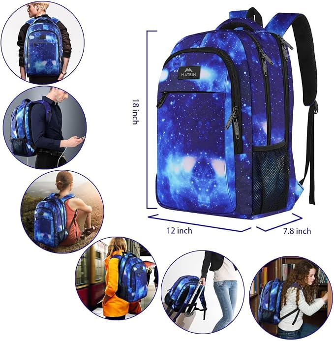 MATEIN Travel Backpack for Men Women, Anti Theft College Laptop Daypack for Men - Image 7