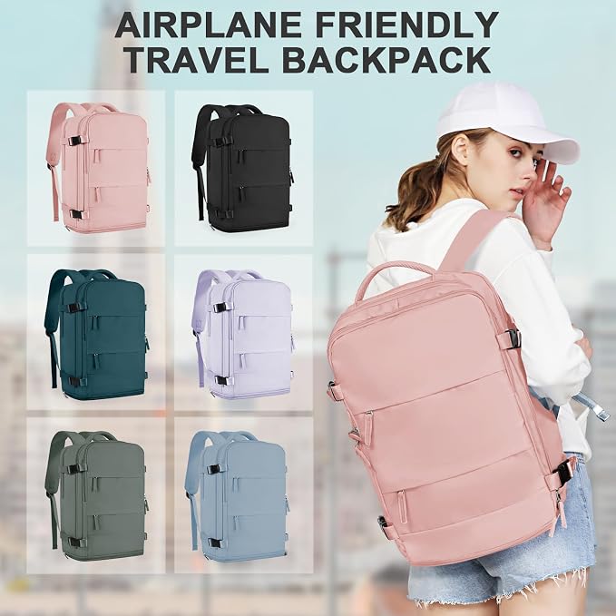 coowoz Large Travel Backpack For Women Men, Carry On Backpack Flight Approved - Image 8